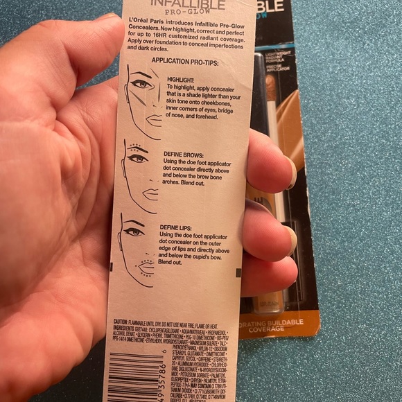 L’Oréal Paris infallible Pro-Glow Concealer Makeup Bundle Of 2 NWT - Picture 3 of 5